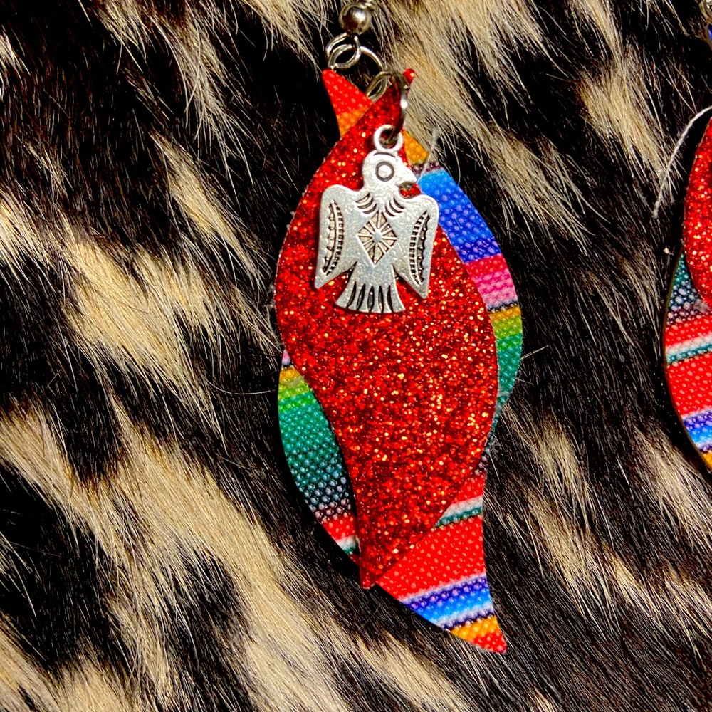 🌵Western Aztec Sarape Earrings!